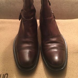 Brown riding boots for men